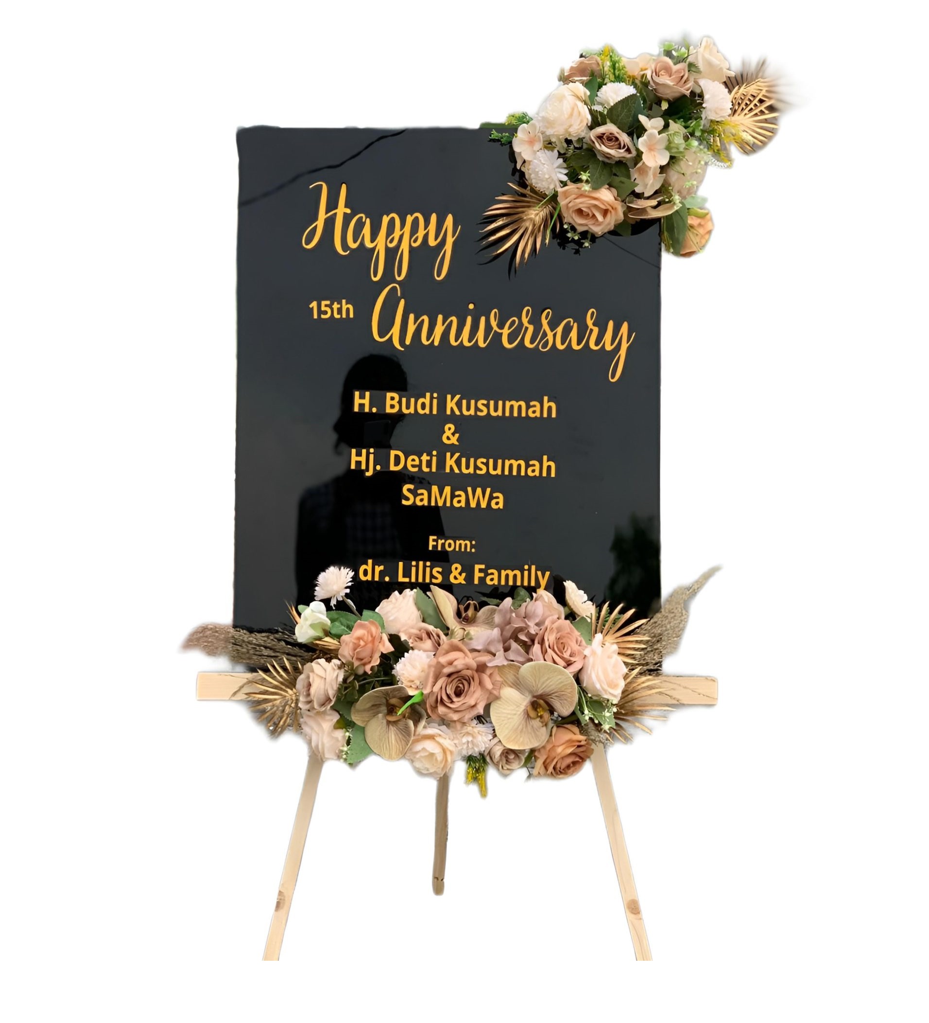 Papan Bunga Akrilik Bukit Kecil